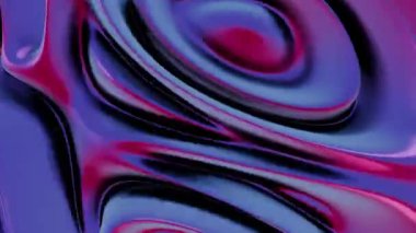 Canlı Renklerle Soyut Akışkan Metalik Kumaş