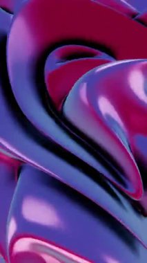 Canlı Renklerle Soyut Akışkan Metalik Kumaş