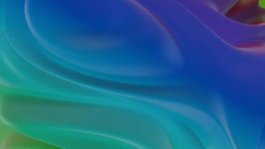 Mavi ve Mor tonlarda Pürüzsüz Soyut Akan Kumaş