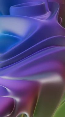 Mavi ve Mor tonlarda Pürüzsüz Soyut Akan Kumaş