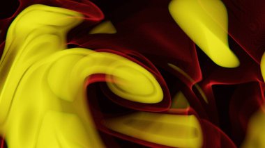 Sarı ve Kırmızı 'da Dinamik Soyut Işık Dalgaları