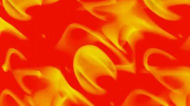 Sarı ve Kırmızı 'da Dinamik Soyut Işık Dalgaları