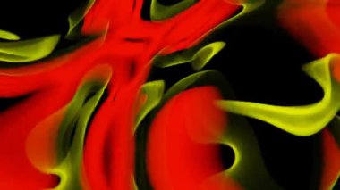 Sarı ve Kırmızı 'da Dinamik Soyut Işık Dalgaları