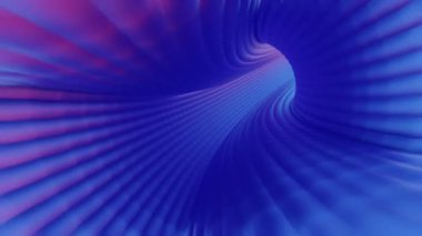 Geometrik desenli soyut Mor Tünel