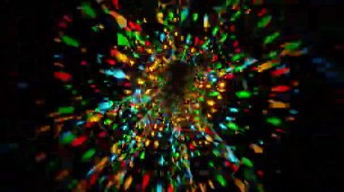 koyu arka plan üzerinde renkli soyut ışık bokeh