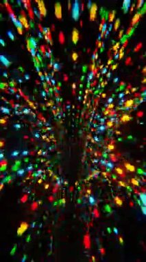 koyu arka plan üzerinde renkli soyut ışık bokeh