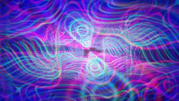 stock image Vibrant Abstract Waveforms in Pink and Blue Tones