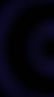 Mor ve mavi noktalardan oluşan soyut ızgara eğimli bir konuşma şekli oluşturuyor.