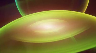 Karanlık Arkaplanda Canlı Renklerle Soyut Neon Spiral Işıklar