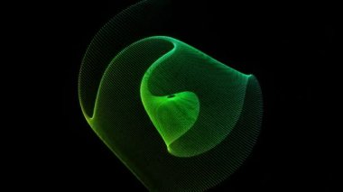 Siyah Arkaplanda Mor Parıltı Olan Soyut Neon Işık Girdabı