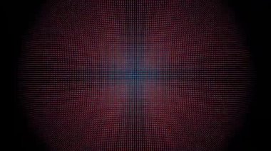 Kırmızı ve Siyah Soyut Izgara Dinamik Dalga Şablonu ve Gradyan Işıklandırma