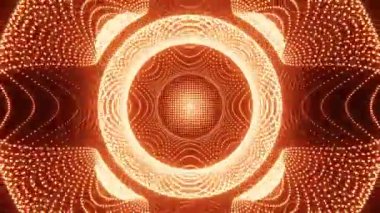 Orange ve Wavy Gridlines ile Siyah desenli soyut desen