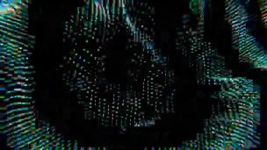 Kara Arkaplanda Canlı Noktaların Dinamik Sarmalı