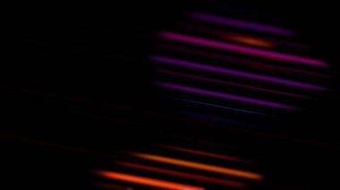 Abstract Vertical Light Bars in Darkness with Vibrant Purple and Orange Tones clipart