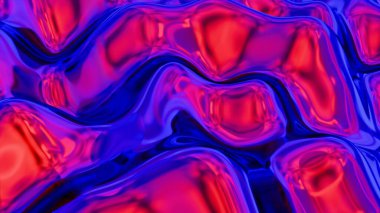 Abstract Fluid Waves in Vibrant Red and Blue Tones clipart