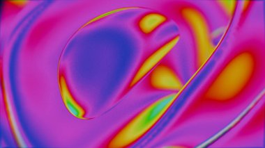 Psychedelic Abstract Flow with Vivid Rainbow Colors and Fluid Patterns clipart