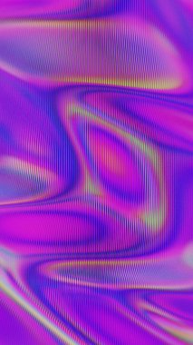 Renkli Gradyan Çizgileri ve Akış Desenleriyle Dinamik Soyut Dalgalar