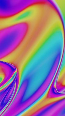 Colorful Fluid Gradient with Smooth Swirling Lines clipart