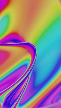 Pürüzsüz Dönen Çizgilerle Renkli Sıvı Gradyanı