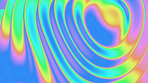 Colorful Iridescent Waves with Smooth Gradient Flow
