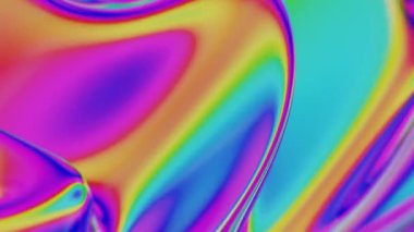 Soyut Dijital Akışta Gökkuşağı Gradyan Dalga Biçimleri