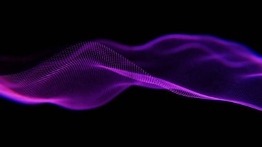 Mor Işık ve Parçacıklarla Geleceğin Soyut Dalgaları