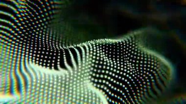 Noktalı Dalga Hareketli Soyut Işık Desenleri