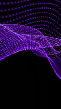 neon parlayan dalga çizgileri, enerji ve ışık hareketi arkaplanı