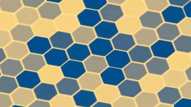 Altıgen labirent soyut geometrik çizim