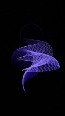 Soyut neon parlayan çizgiler. koyu mor ve mavi neon ışıklar. Teknoloji geçmişi. neon boşluk.