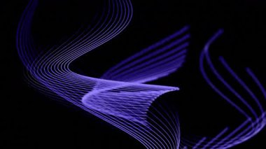 Mavi neon çizgileri olan soyut arkaplan