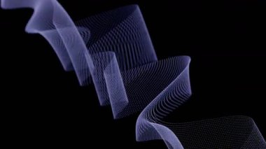 Siyah çizgiler ve dalgalarla soyut arkaplan