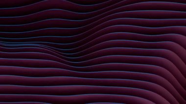 Dalgalı yüzeyin soyut 3 boyutlu çizimi.