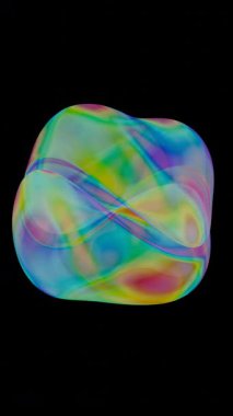 Parlayan dalgalarla soyut arkaplan.