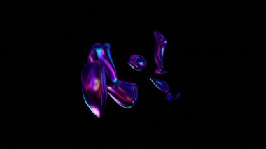 Soyut şekildeki renkli sıvı sıçraması