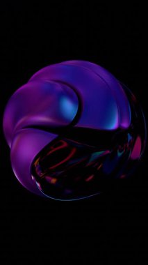 Renkli kürenin 3 boyutlu görüntüsü