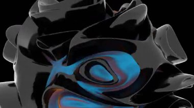 fantezi kaotik renkli fraktal desen. Soyut fraktal şekiller. 3d resimleme arkaplanı veya duvar kağıdı oluşturuluyor