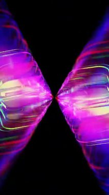 Fraktal ışık efektli 3 boyutlu arkaplan