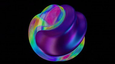 Siyah Renk Üzerine Bir Dijital Fraktal Resmi