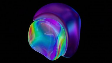 Siyah Renk Üzerine Bir Dijital Fraktal Resmi