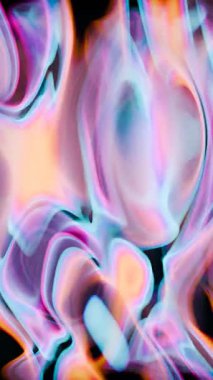 Pembe ve mavi renkli soyut duman arkaplanı