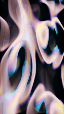 Beyaz ve pembe kıvrımlı siyah bir arka plan.