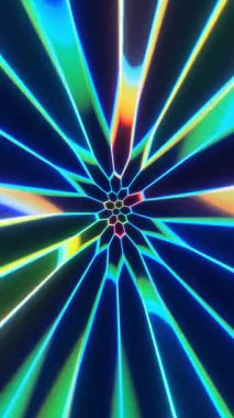 Renkli bir ışık tüneli