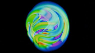 Resimsel bereketli fraktal desen resmi soyut arkaplan