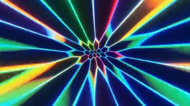 Renkli bir ışıkla siyah bir arkaplan