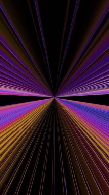 Siyah arkaplan, mor ve sarı ışık.