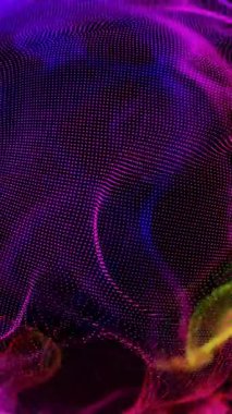 Mor ve yeşil bir nesneye yakın çekim