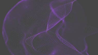 Noktalı ve çizgili mor bir küre