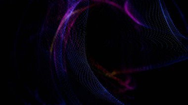 Renkli desenli siyah bir arkaplan