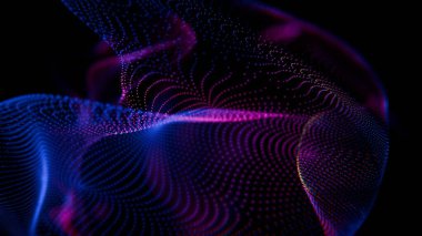 Siyah arkaplanı olan bir hücrenin yakın çekimi